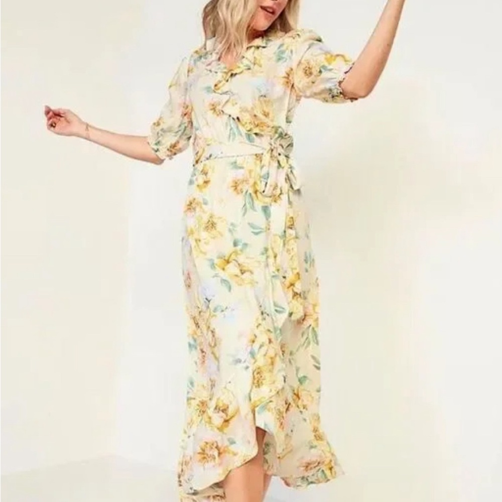 Gorgeous Floral Wrap Dress